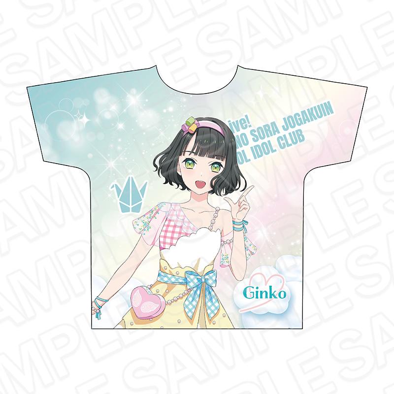 LoveLive!蓮之空女學院學園偶像社 全幅印花T恤 百生吟子 Cafe party ver.