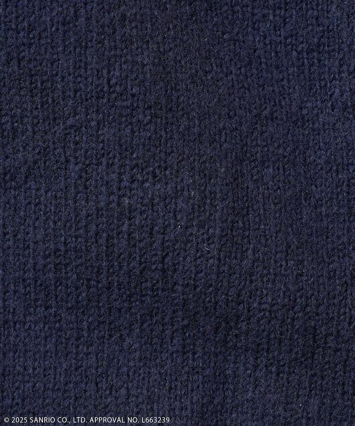 「HELLO KITTY」毛圈繡標誌針織衫