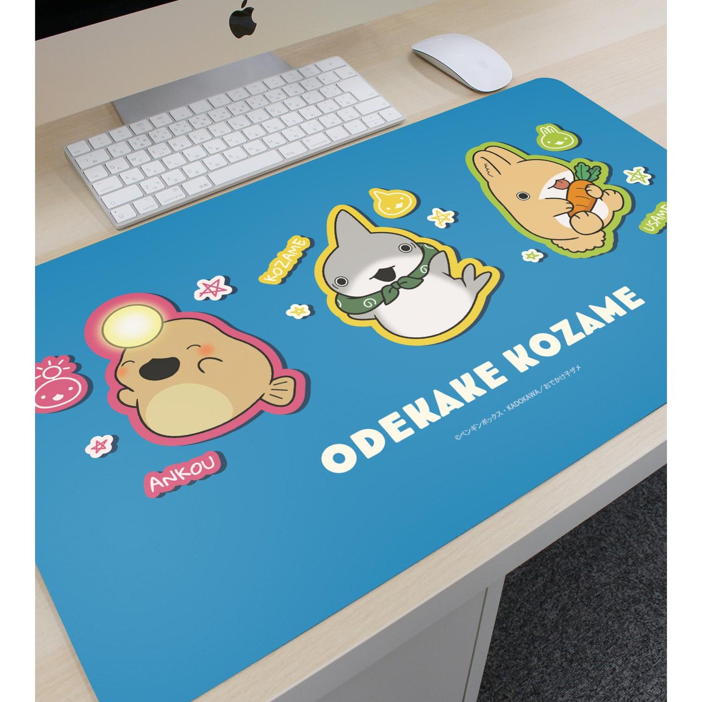 電影《小鯊魚去郊遊》城市的朋友_小鯊魚&兔鯊&鮟鱇魚 多功能桌墊