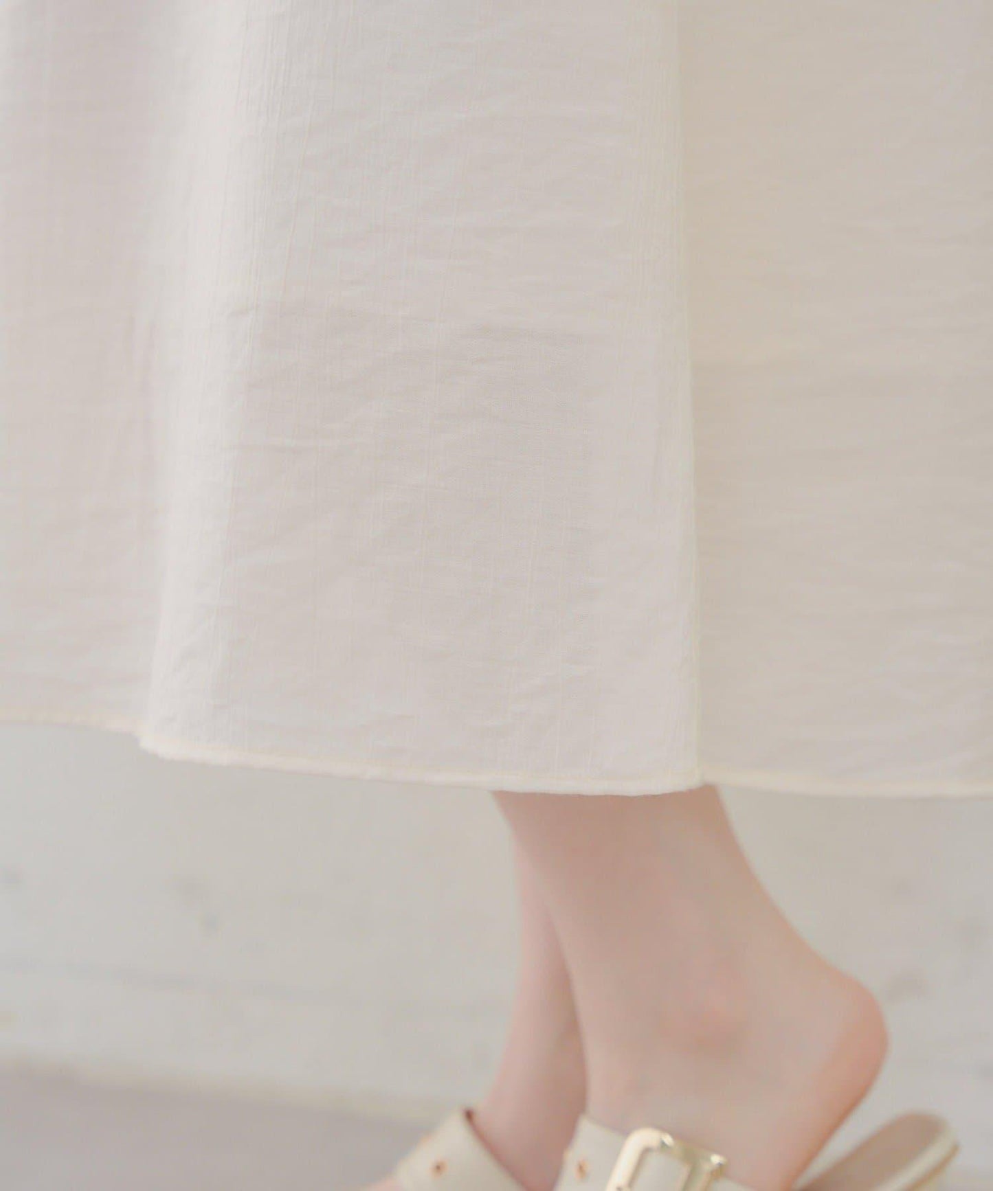 【RMAF】褶皺荷葉邊收腰連衣裙