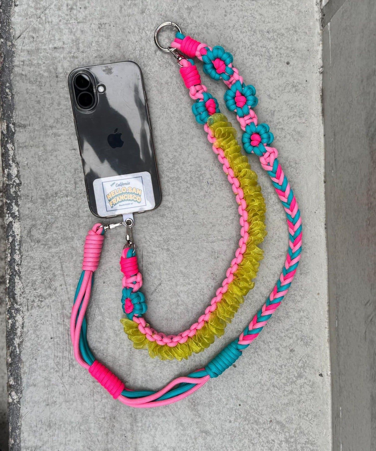★【HELLO.SANFRANCISCO/ハローサンフランシスコ】2wayカラフルコードスマホショルダー