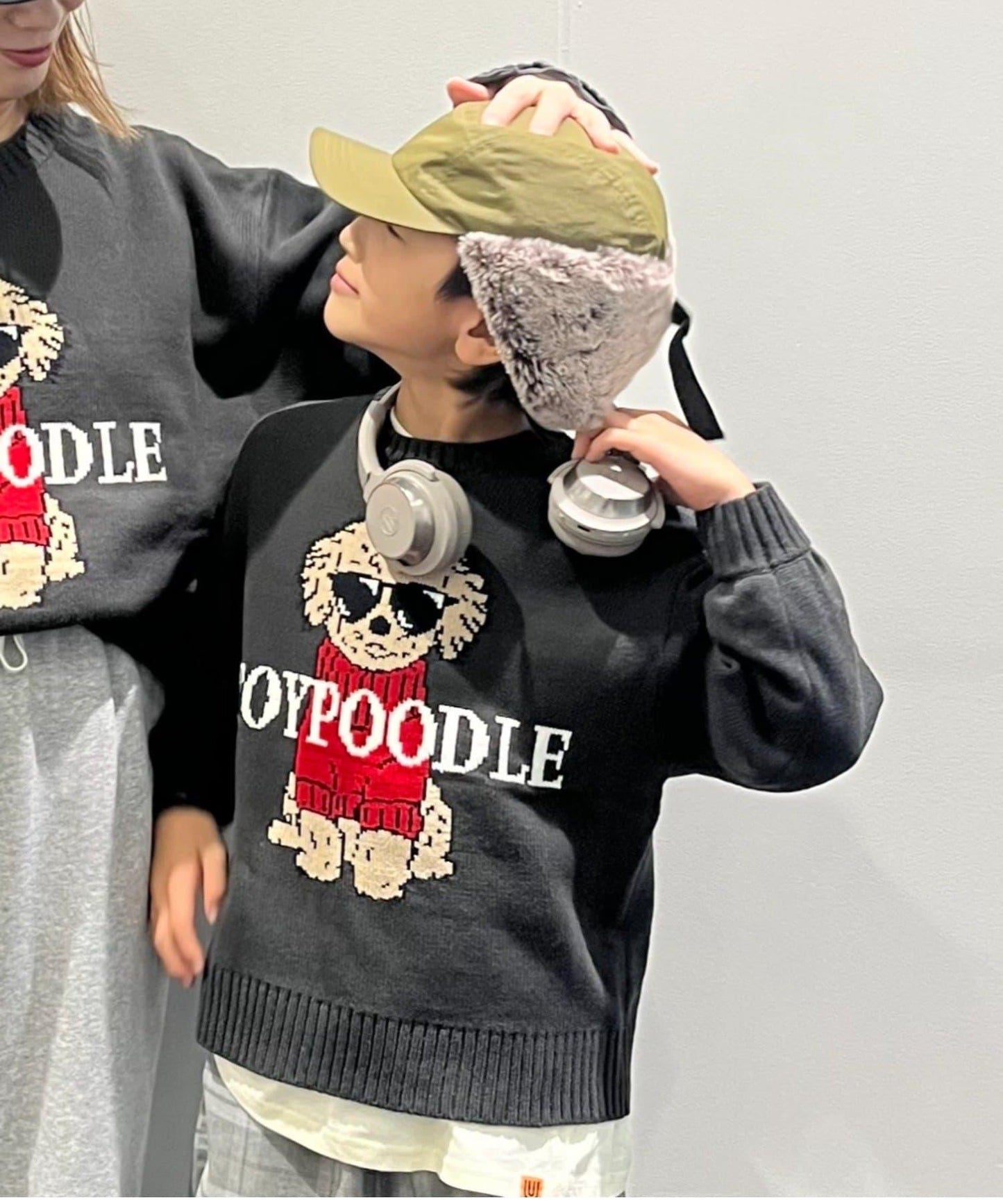 【KIDS】【有青少年尺碼】狗狗提花針織衫(OSORO)