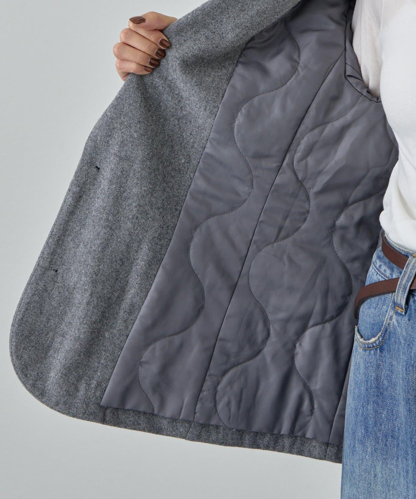 羊毛寬鬆西裝夾克