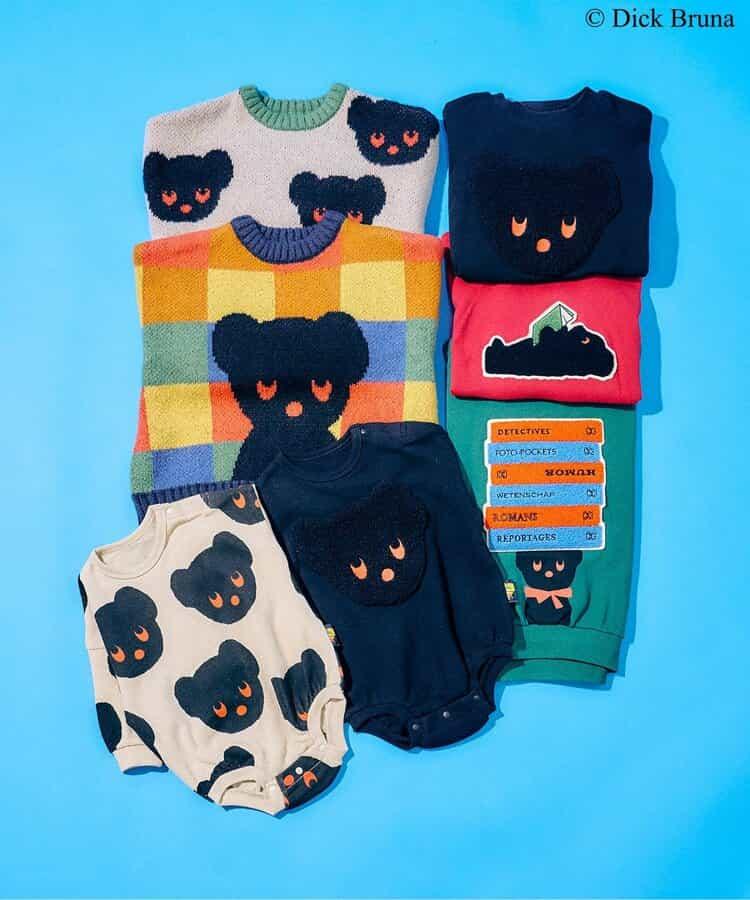 黑熊圖案針織套頭衫_可機洗