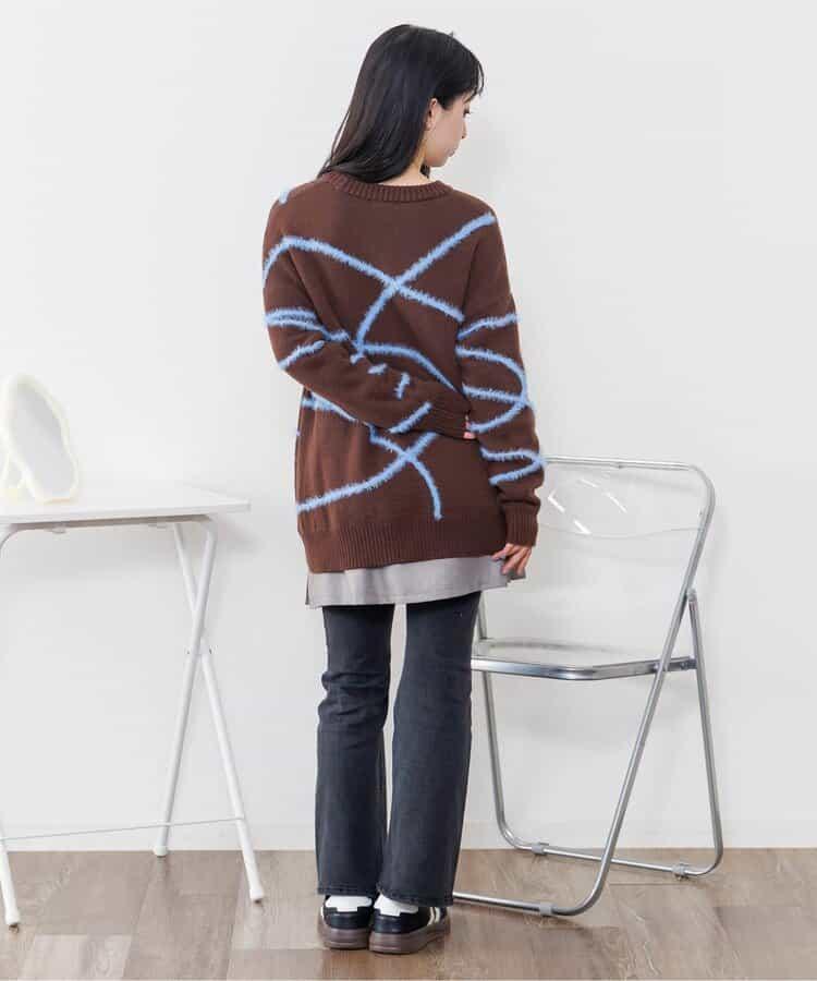 環保仿皮草翻蓋百褶裙