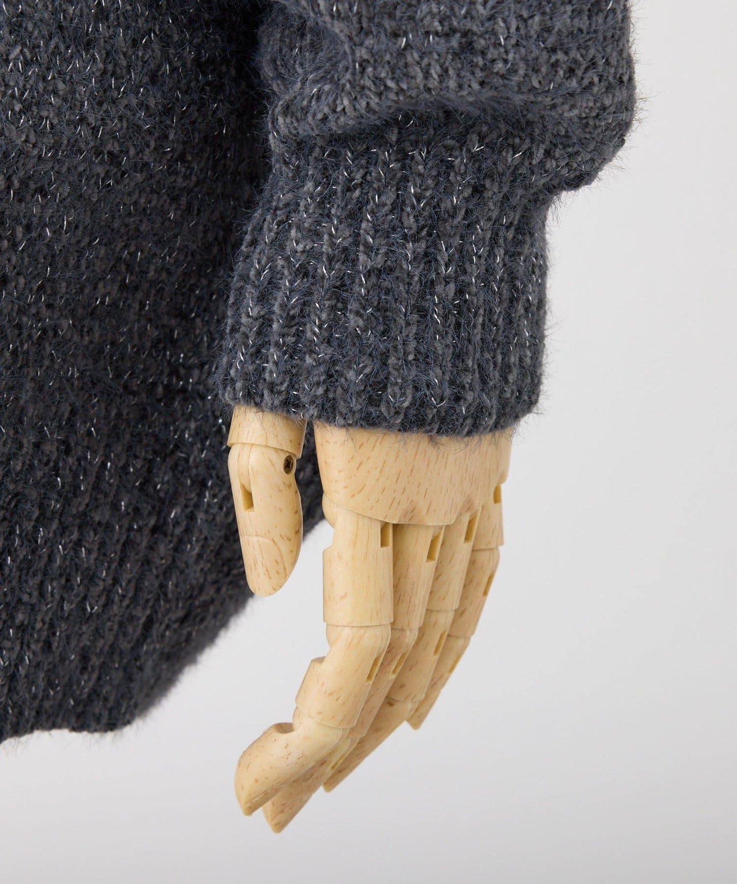 附胸針天鵝絨毛線迷你針織連衣裙