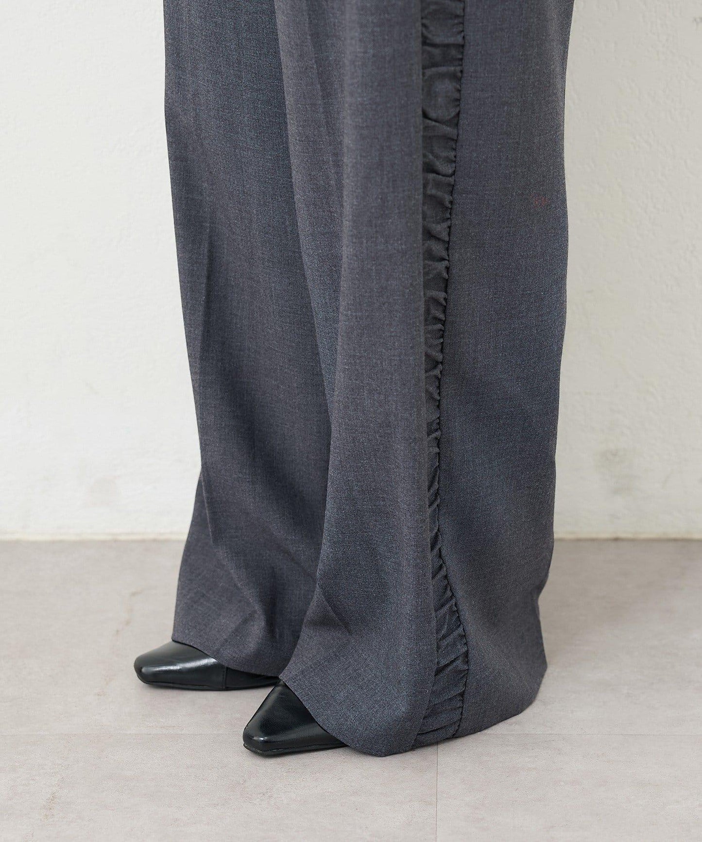 【3尺碼可選/高個子尺碼/小個子尺碼】B側抽褶西裝褲