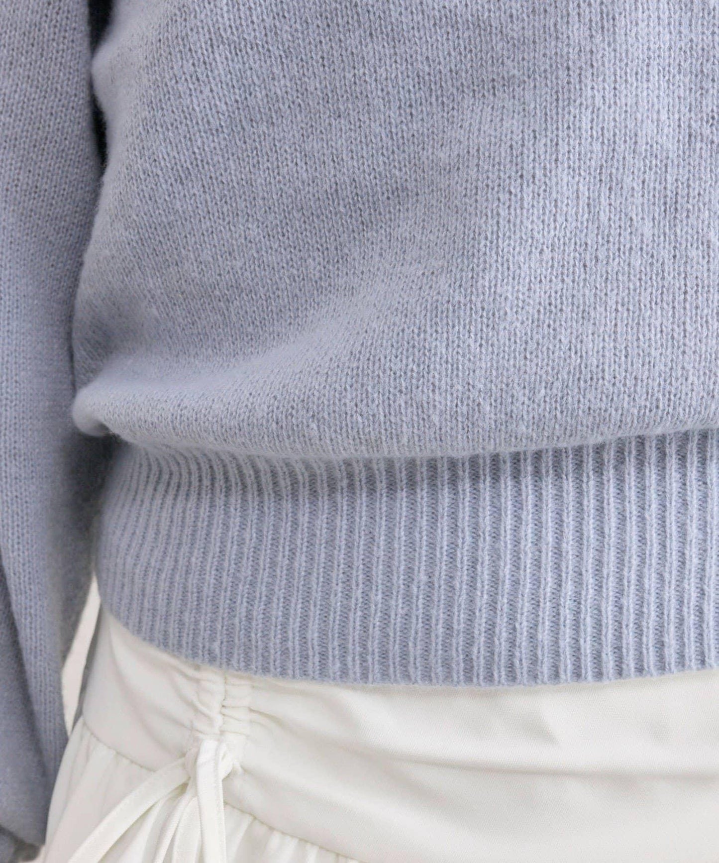 【OLIVE des OLIVE】蝴蝶結一字肩針織衫