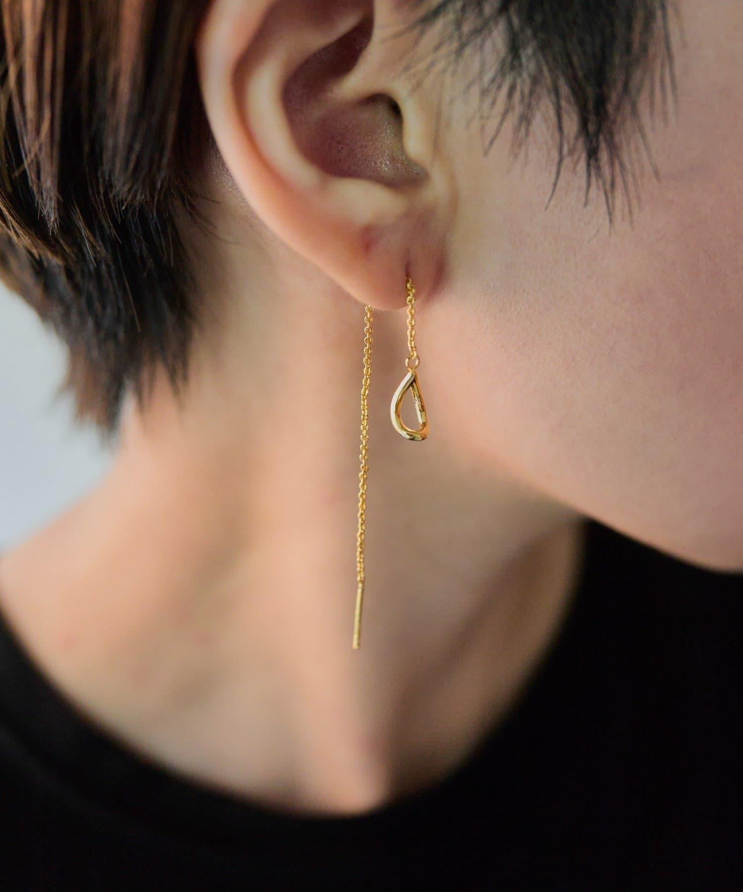 2WAY水滴長款耳環