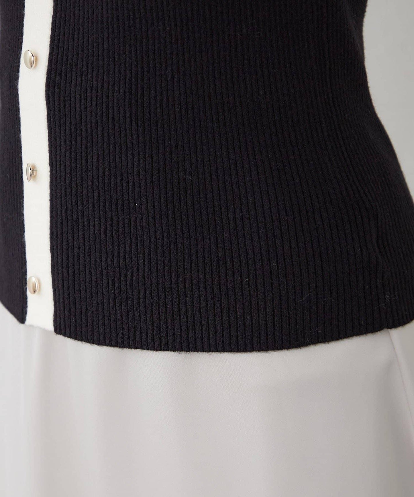 鑰匙領開衫風格羅紋套頭衫