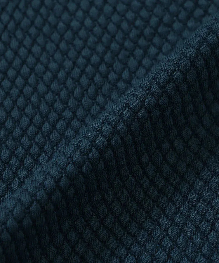 NANGA RINGER COLLAR 拼接設計圓領T恤