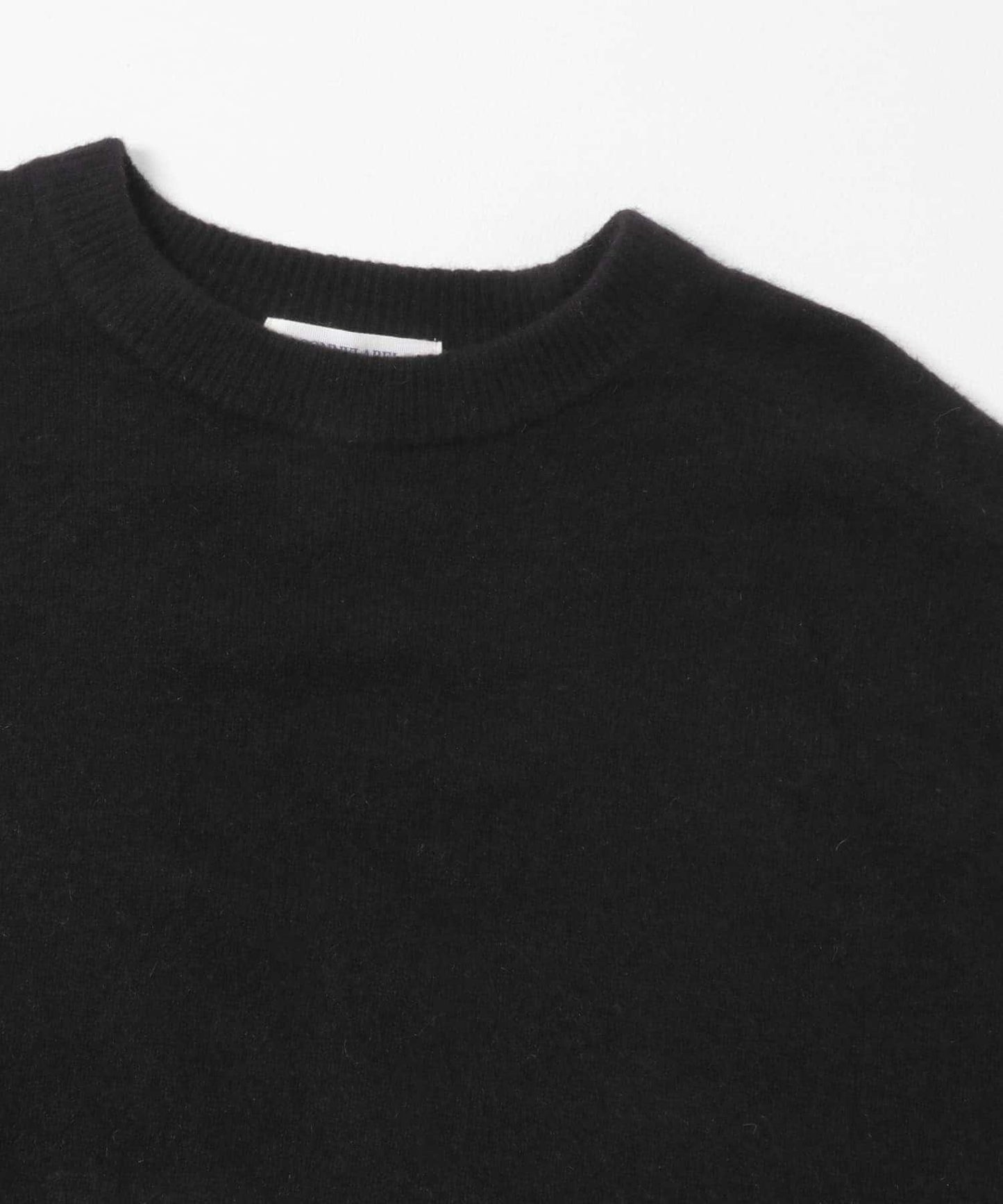 絨感圓領針織套頭衫