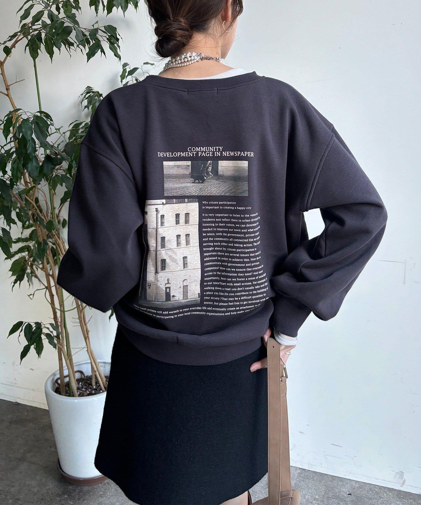 照片印花套頭衫