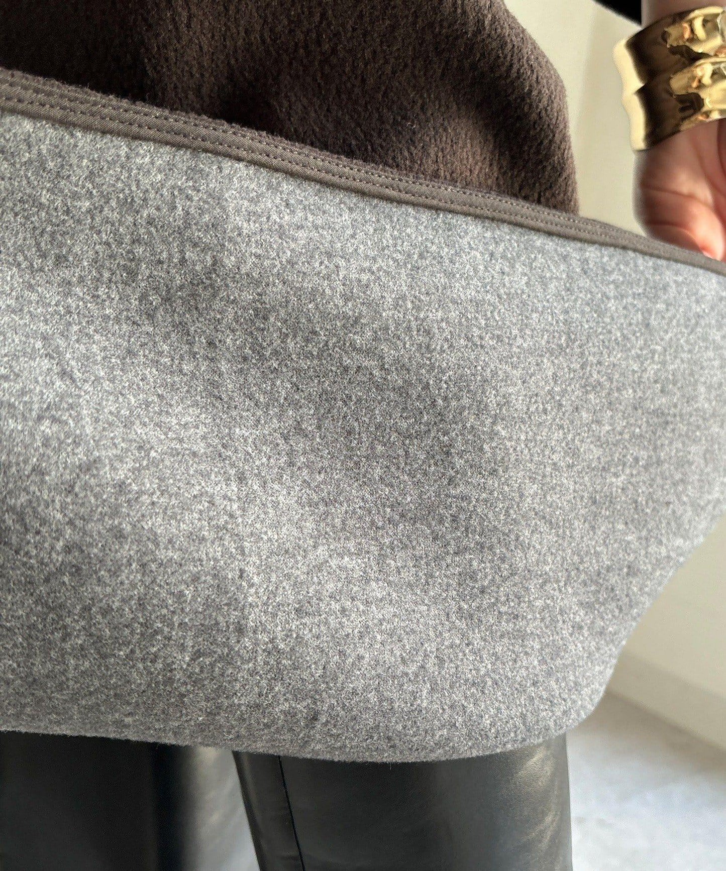 【前後兩穿】加絨寬袖連衣裙