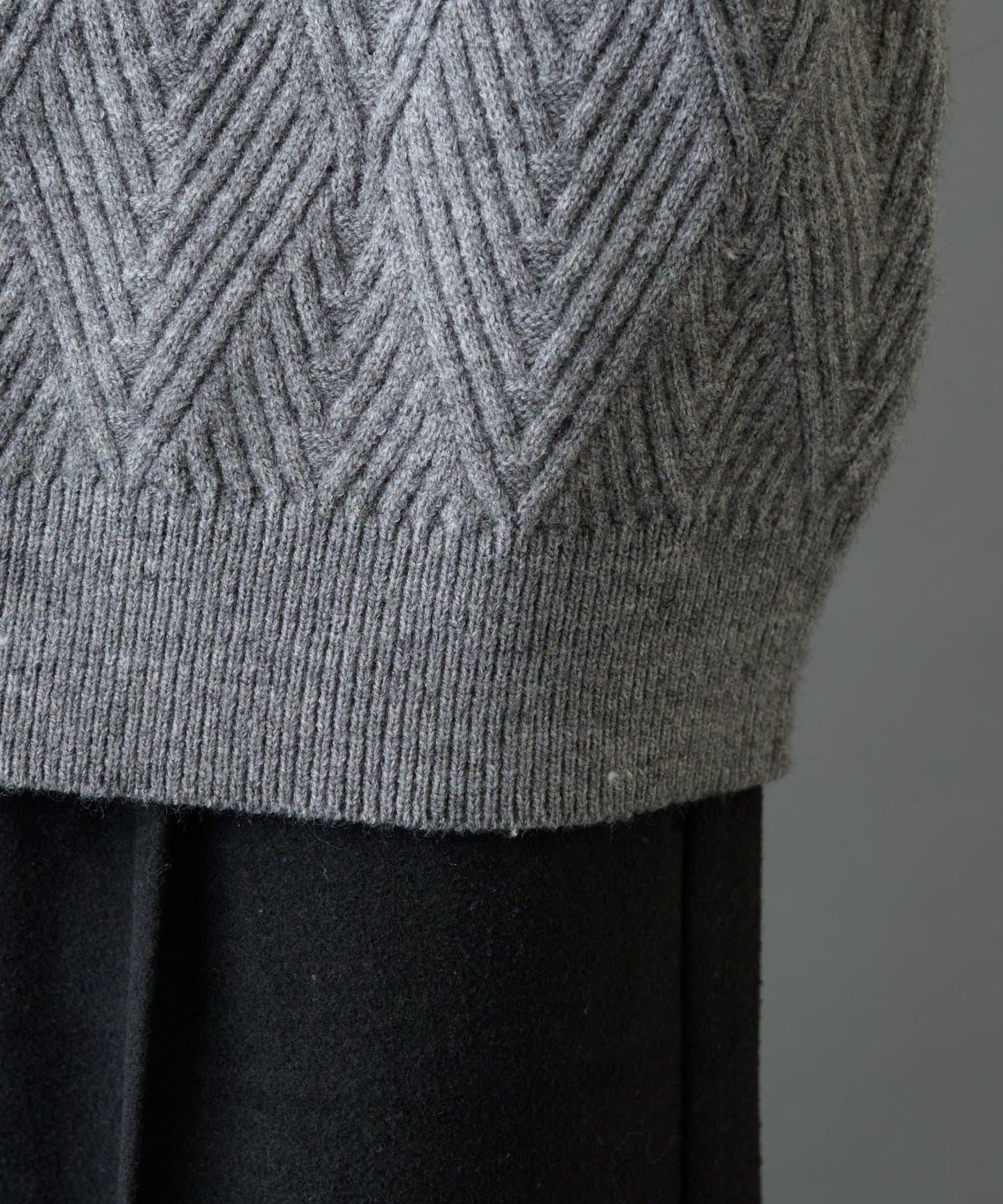 瓷磚圖案針織套頭衫