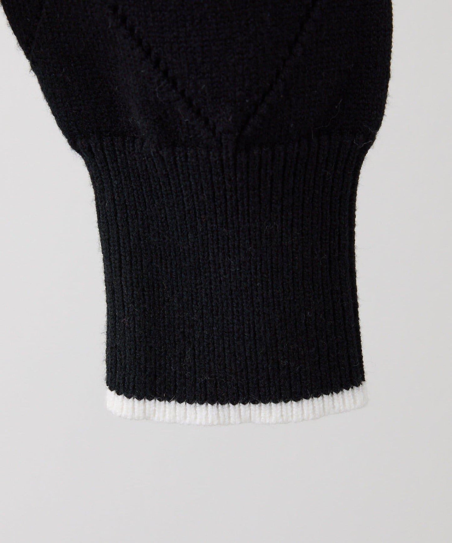 拼色寶石裝飾針織POLO衫