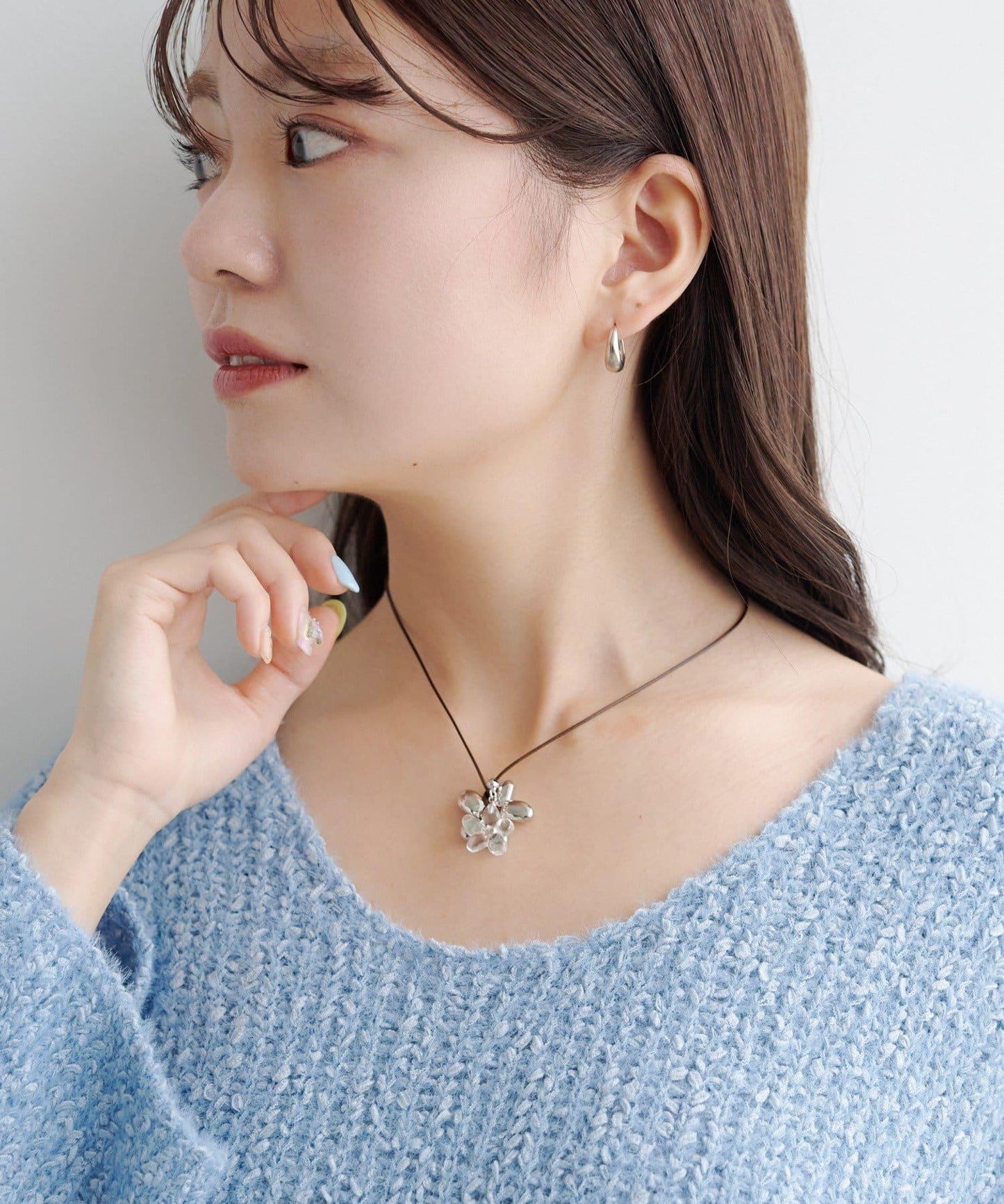 【fiw.】雙層花朵項圈