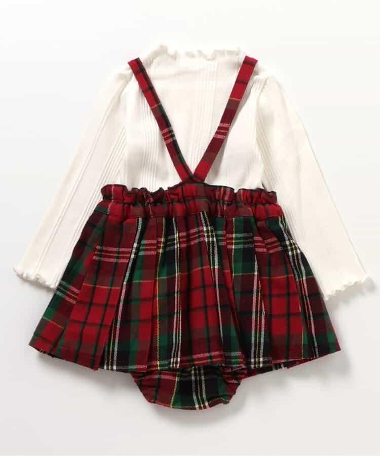 2件套格子嬰兒連體裙