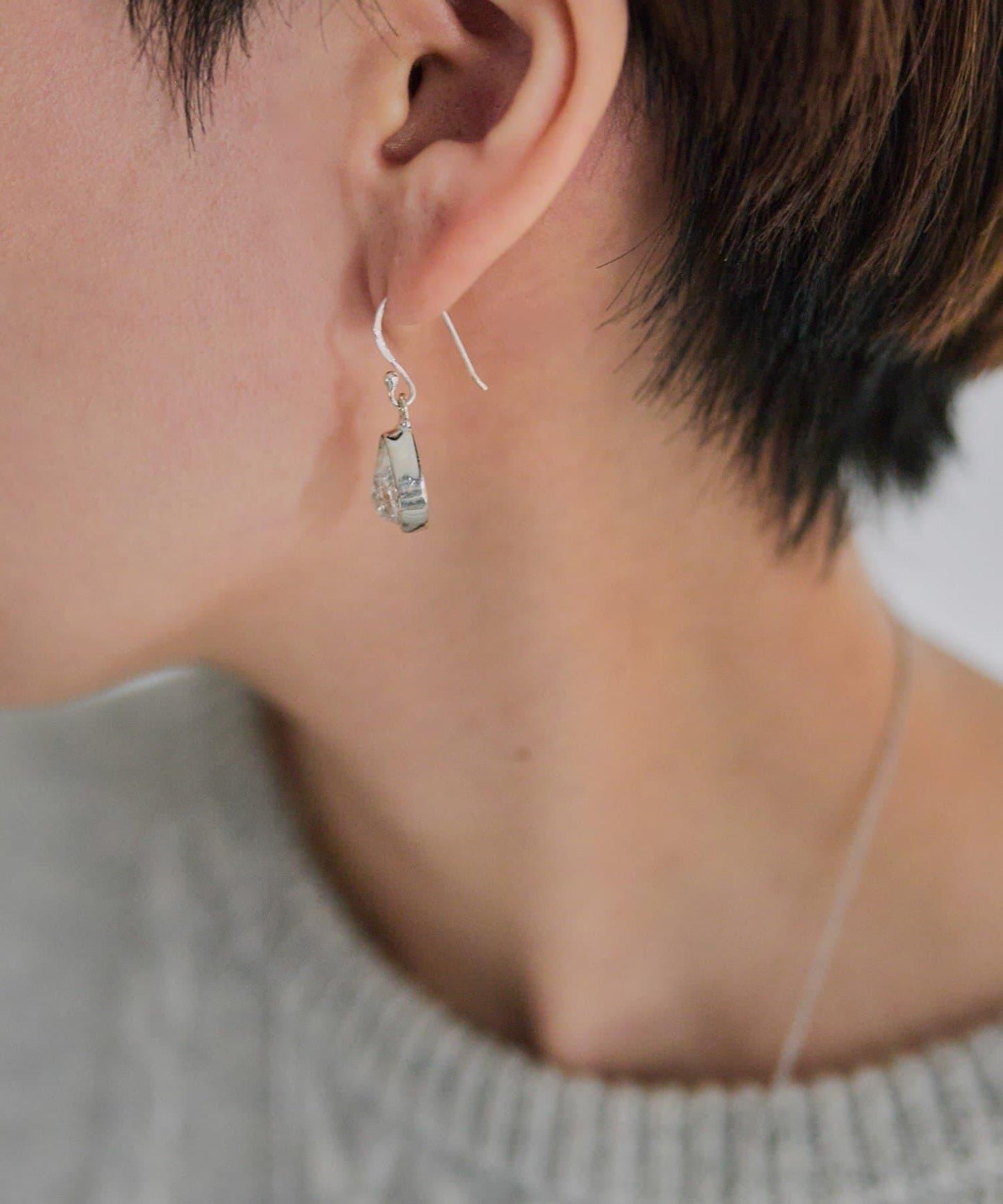 《スターリングシルバー使用》哈基瑪耳釘