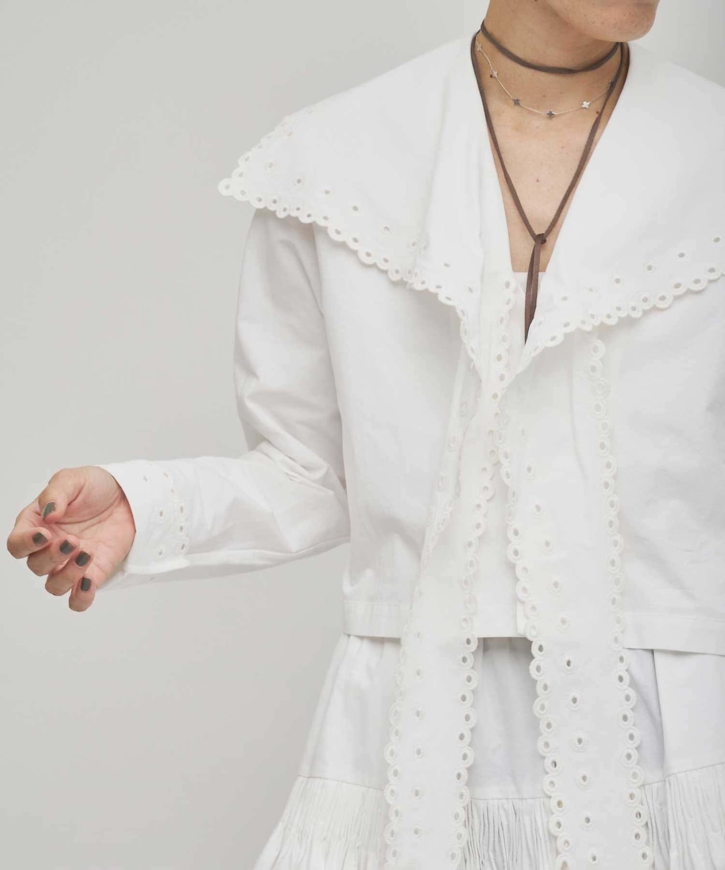 【GEMINI】波浪邊襯衫