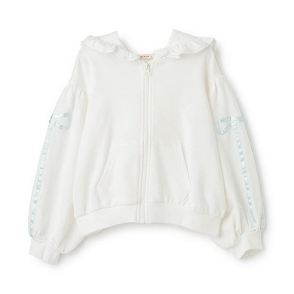 【可成套搭配】【防起球加絨】蝴蝶結條紋全拉鍊衛衣