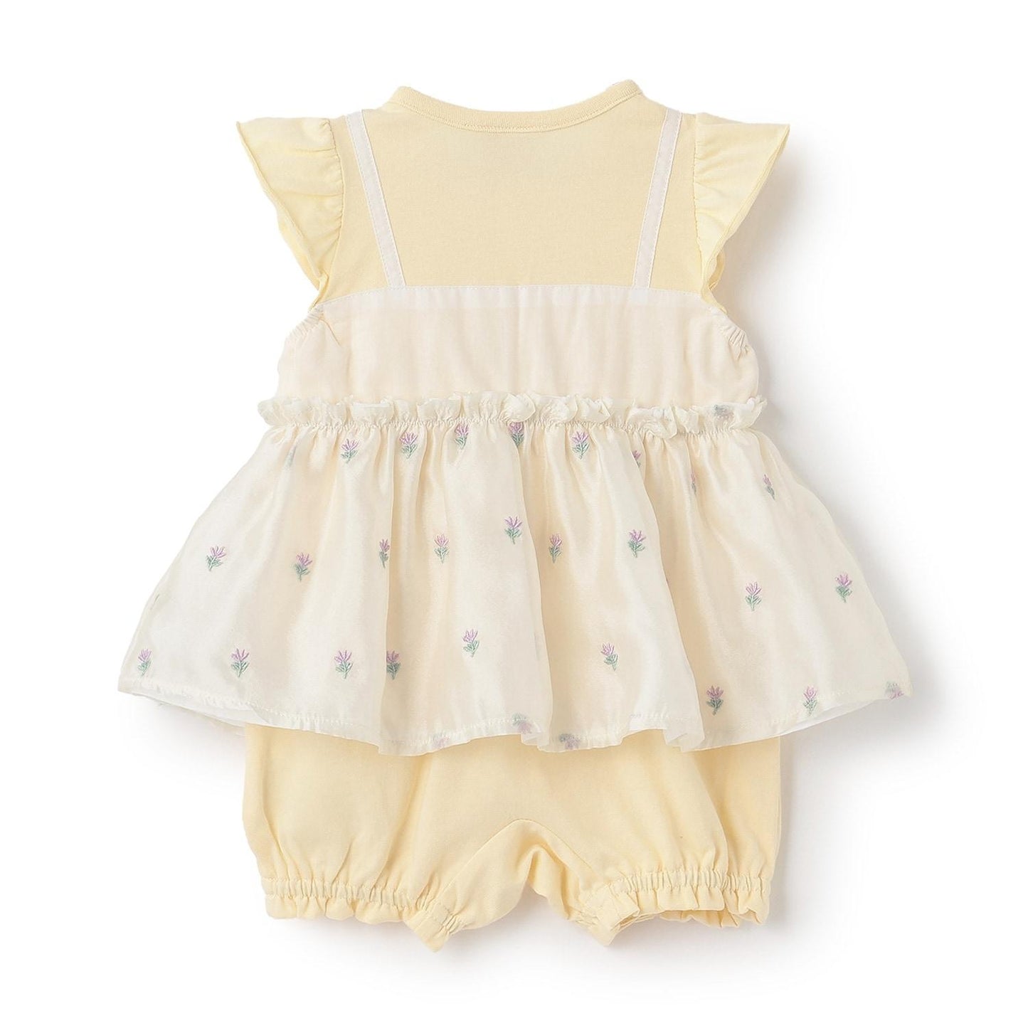 吊帶刺繡連體衣