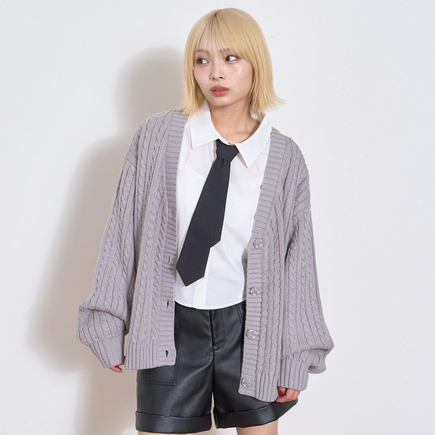 【GOODPRICE】麻花針織開衫