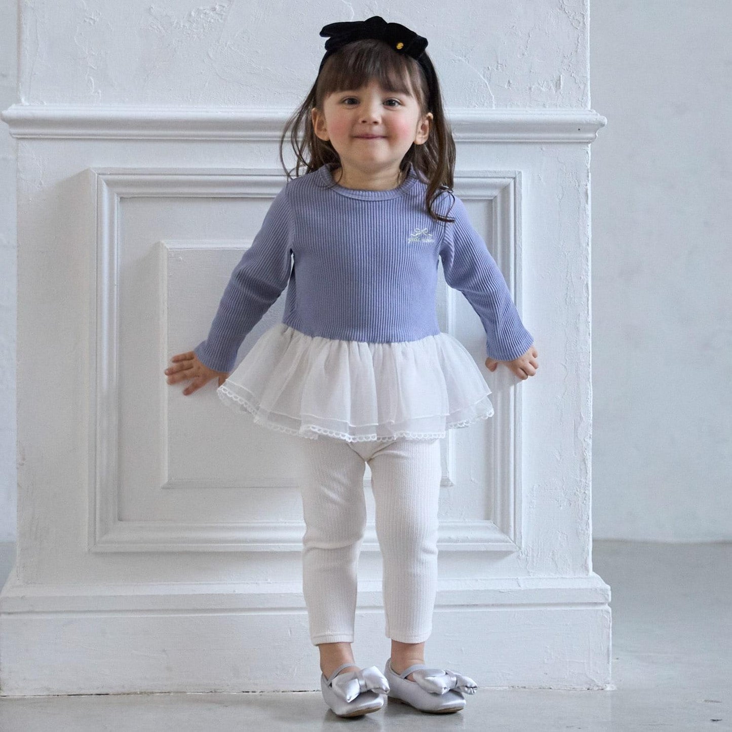 背部荷葉邊打底褲