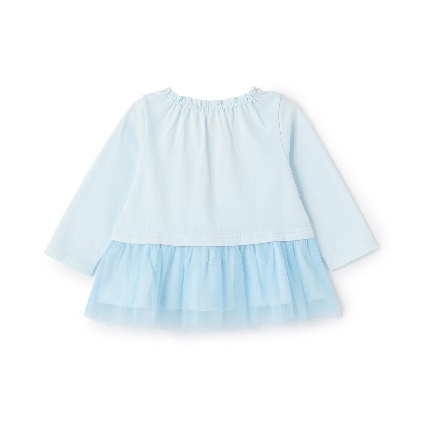 天使兔子下襬荷葉邊長袖T恤