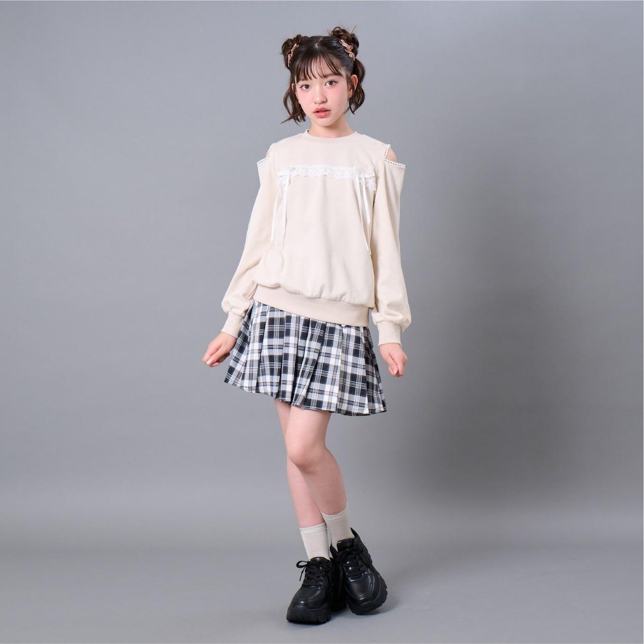 肩部開叉套頭衫