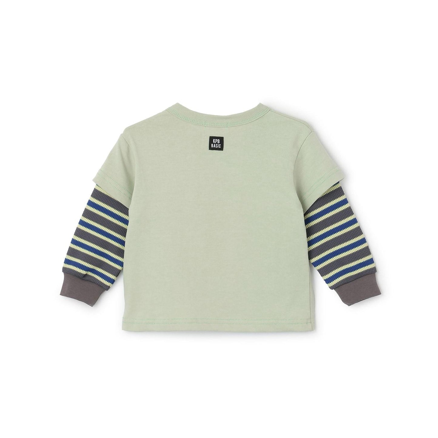 汽車貼布繡拼接風長袖T恤