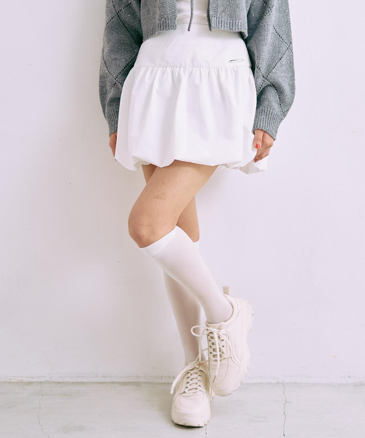 帶飾牌氣球裙【韓國時尚】