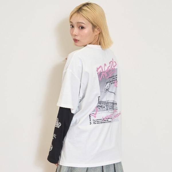 【LTXC/速幹】寬鬆T恤疊穿套裝