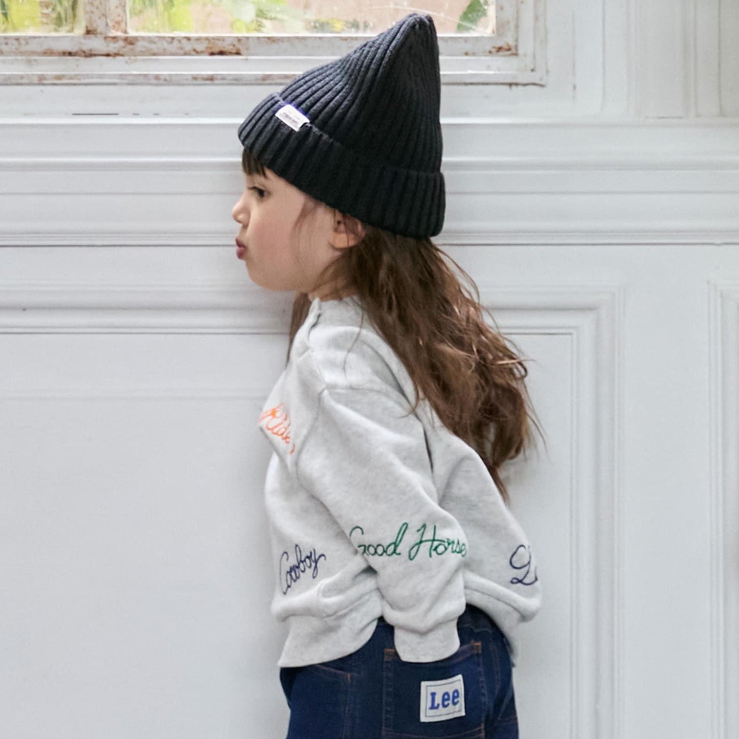 【Lee】標誌刺繡衛衣