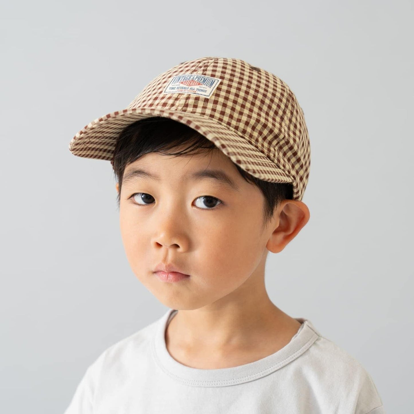 彩色格紋鴨舌帽