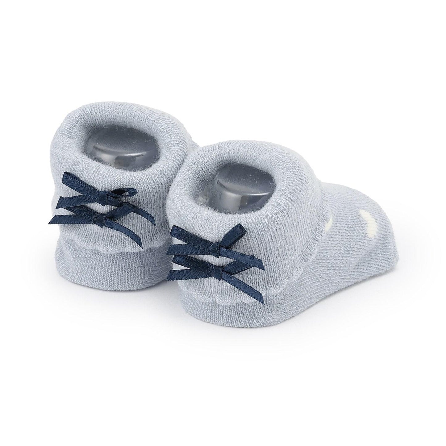 後綁帶蝴蝶結愛心杯形短襪