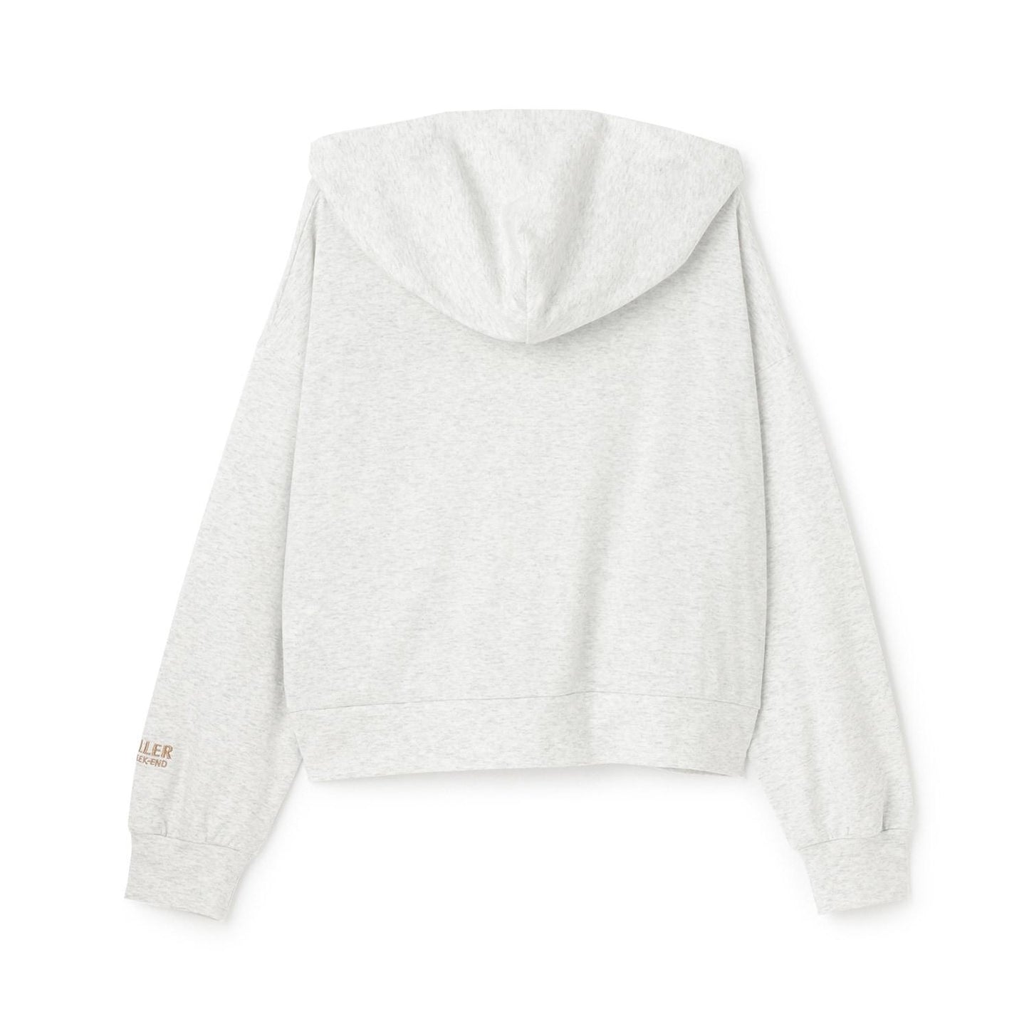 光滑質感LOGO連帽衛衣