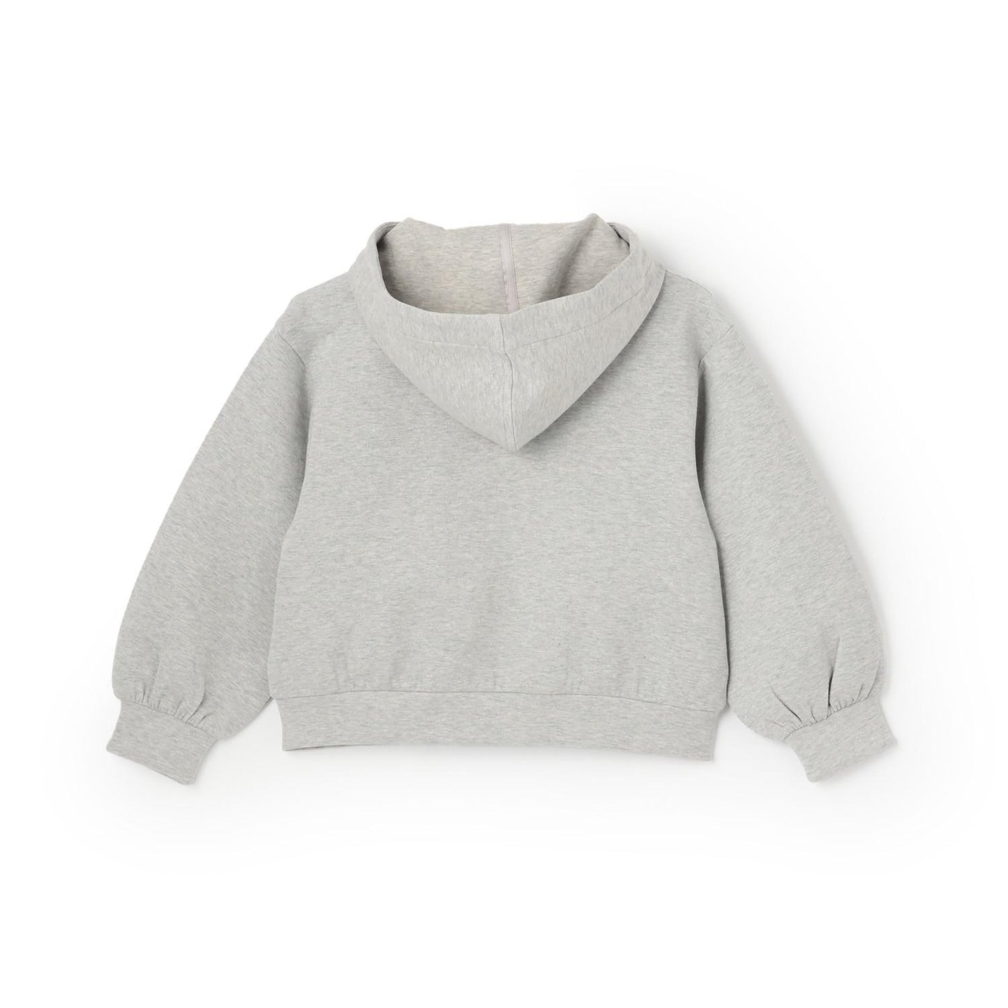 亮片裝飾荷葉邊拉鍊連帽衫