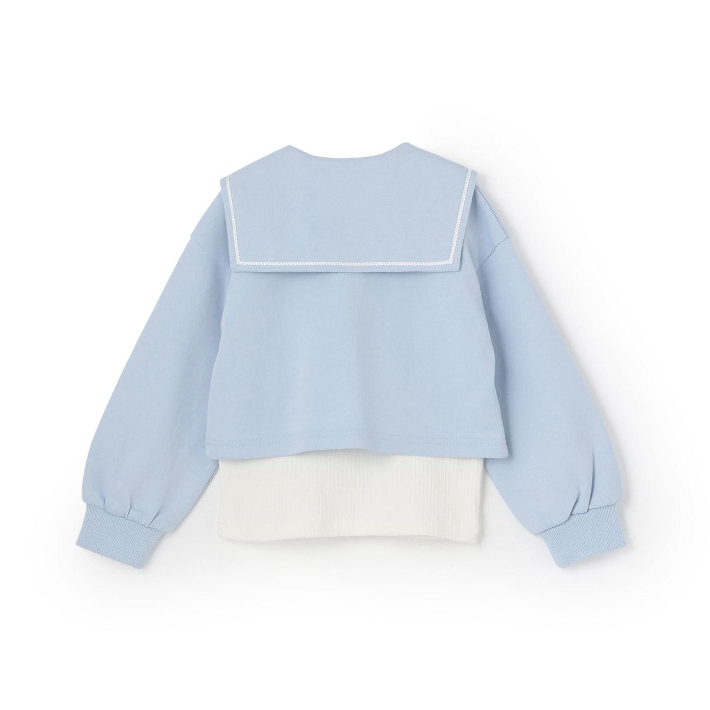 【人氣商品】【直營店無售】短款水手領套頭衫&長袖小高領套裝