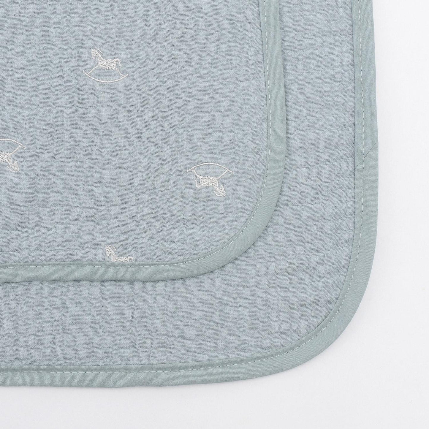 刺繡六層紗布毯