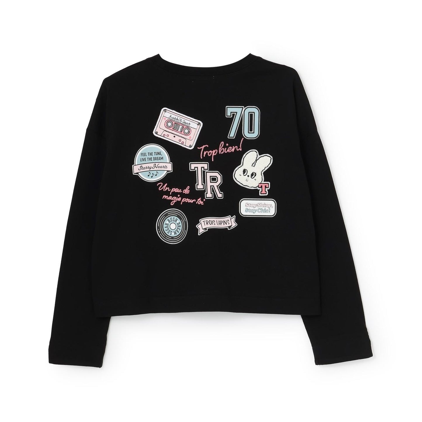 【Trois Lapins】徽章設計長袖T恤