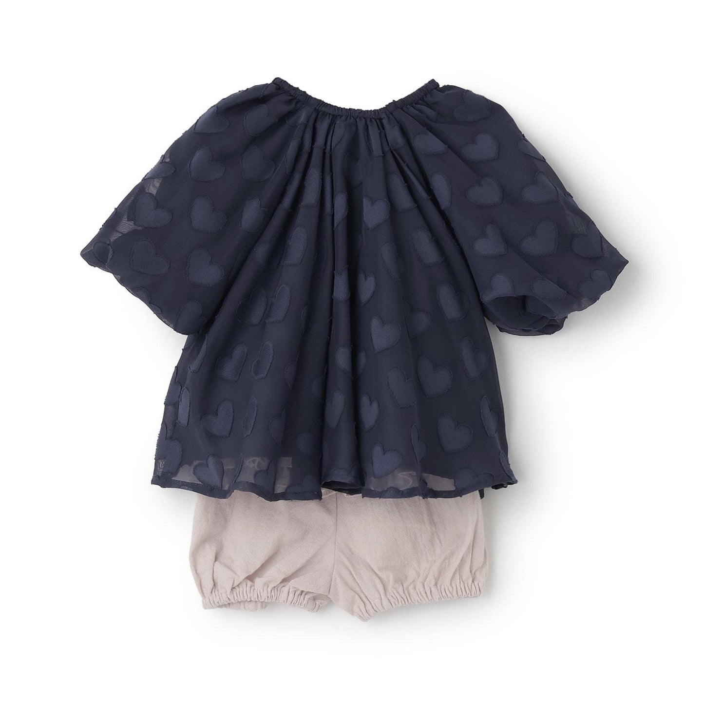 愛心圖案長款上衣套裝