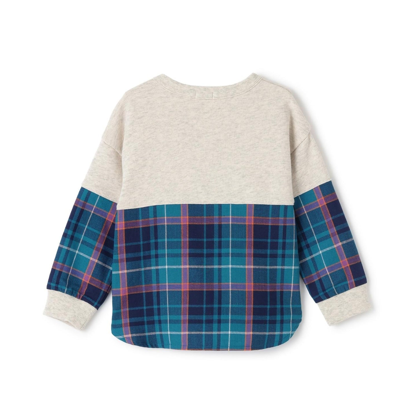 加絨人字紋格子衛衣