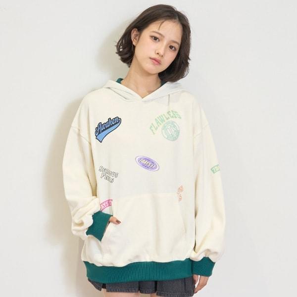 【7days】拼色連帽衛衣