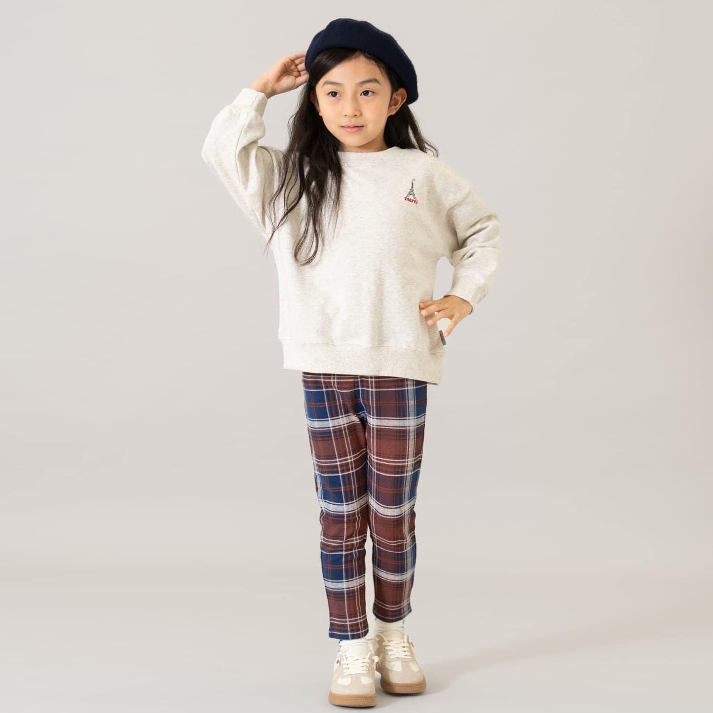 【親子款】【365D.】城市圖標刺繡寬鬆衛衣