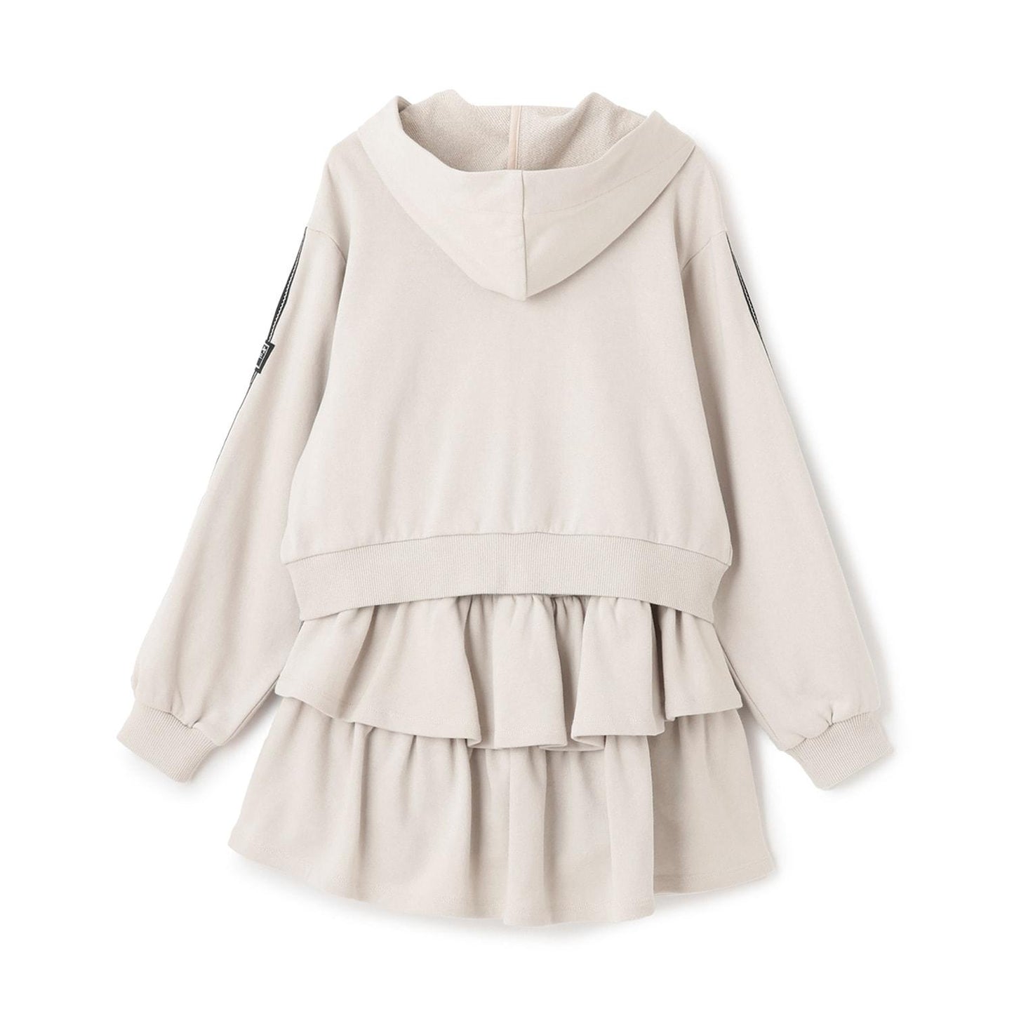 運動風拉鍊連帽衛衣&裙褲套裝