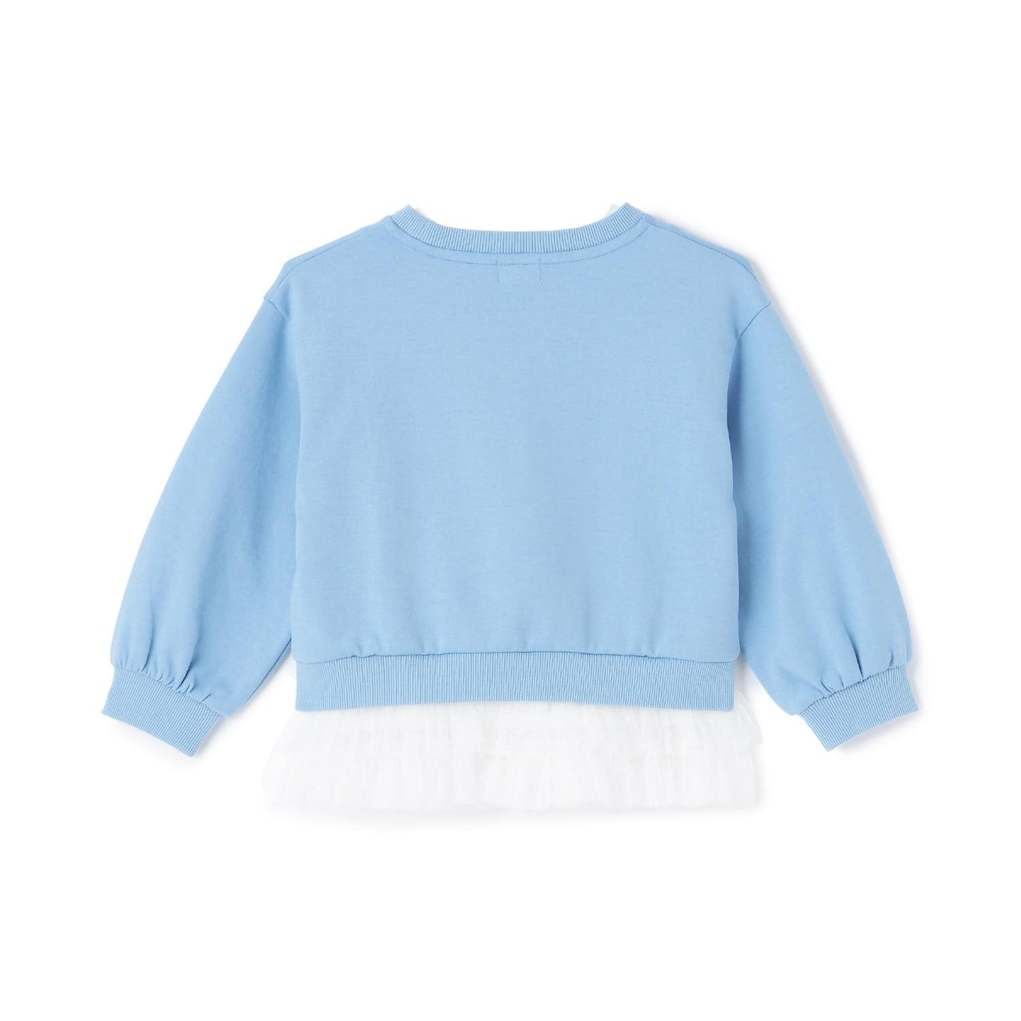 水鑽標誌衛衣&下襬網紗T恤套裝