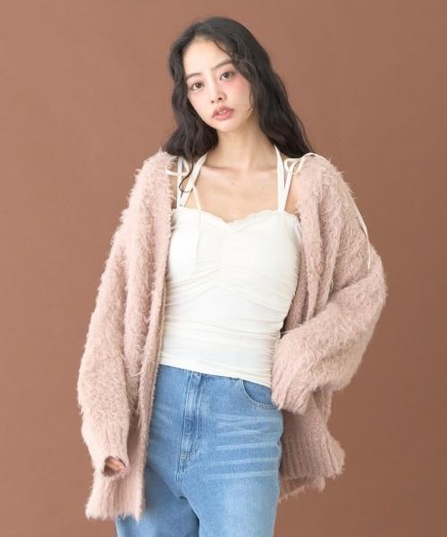起毛針織開衫【韓國時尚】