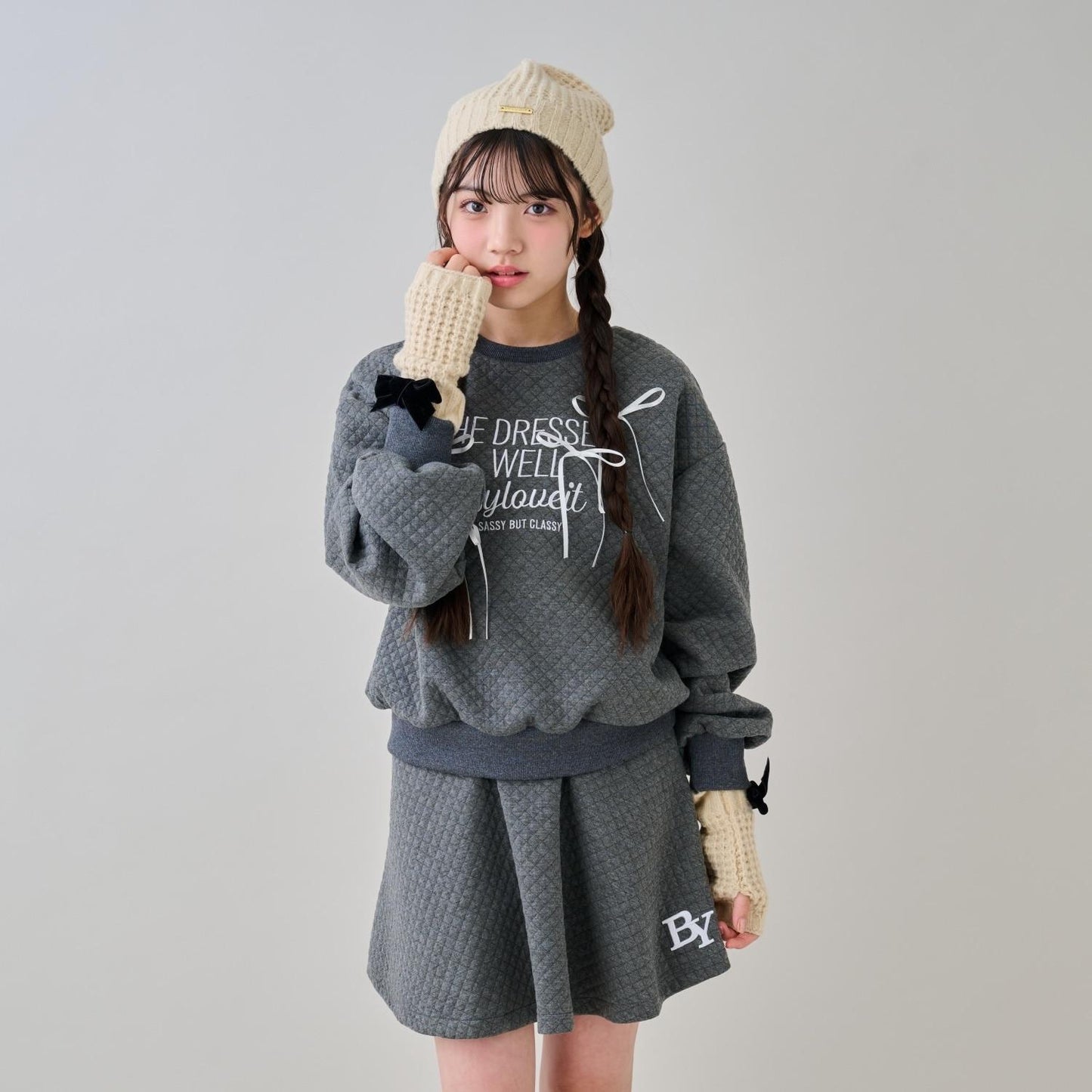 華夫格編織針織帽