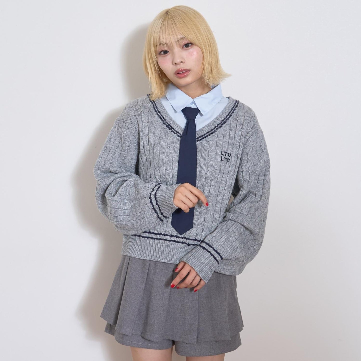 帶領層疊針織衫